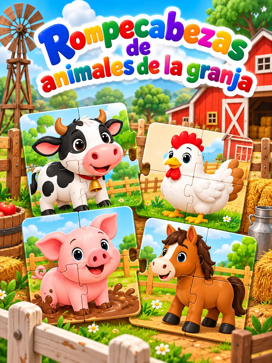 Portada de Rompecabezas de animales