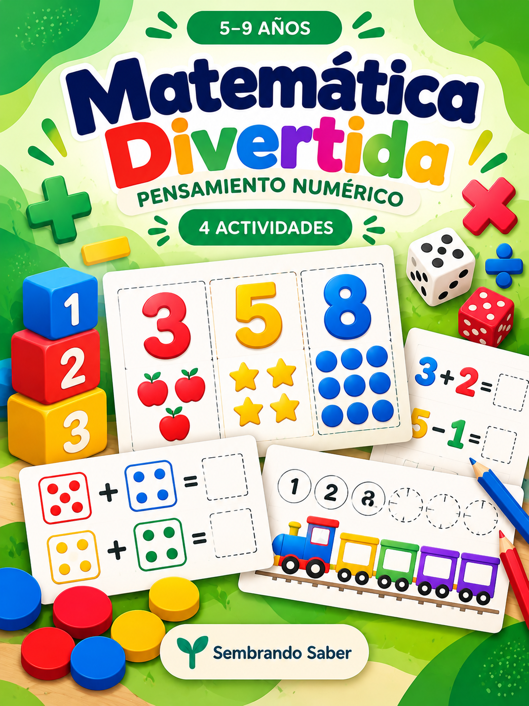 Portada de Matemática divertida y pensamiento numérico