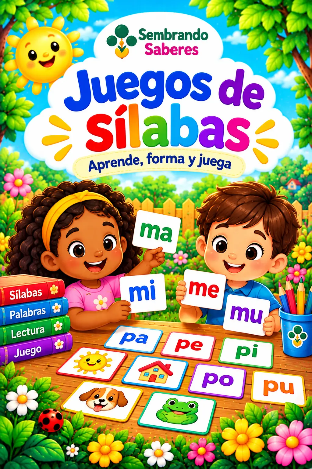 Portada de Juegos de sílabas para recortar